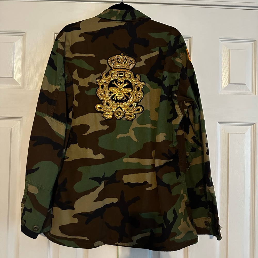Camo Pattern Army Jacket - Picture 2 of 5
